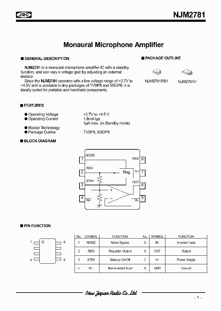 NJM2781V_443587.PDF Datasheet
