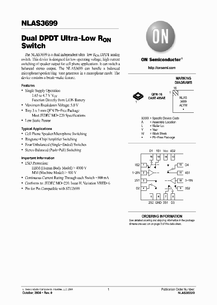 NLAS3699_322905.PDF Datasheet