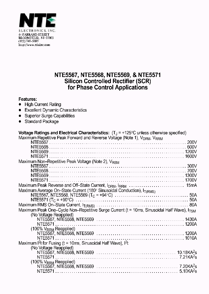 NTE5568_456889.PDF Datasheet