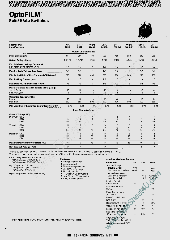 OFC2405_484809.PDF Datasheet