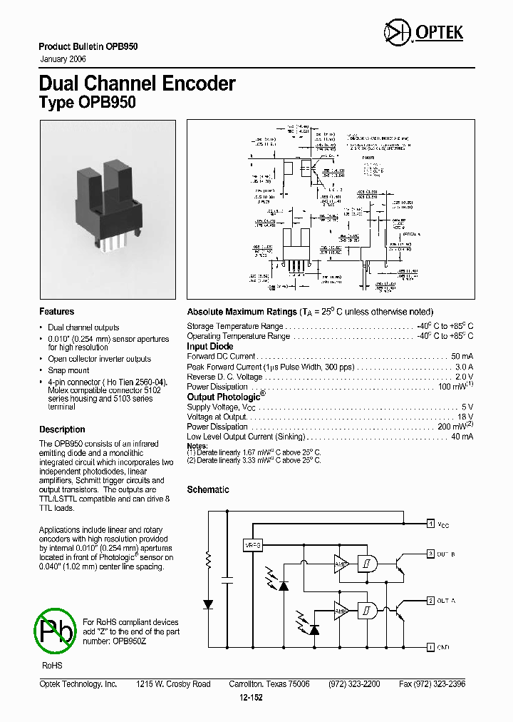 OPB950_466484.PDF Datasheet
