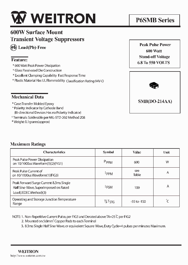 P6SMB_405363.PDF Datasheet