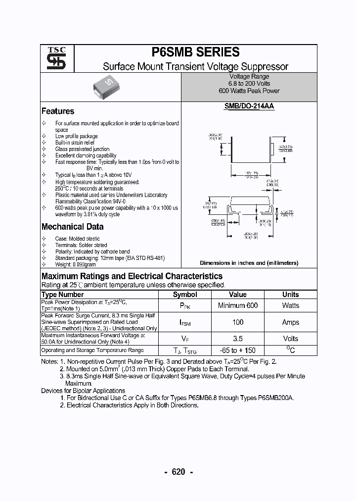 P6SMB100_408164.PDF Datasheet