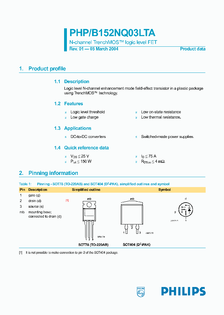 PHP152NQ03LTA_456741.PDF Datasheet