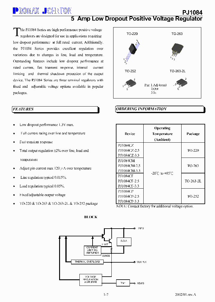 PJ1084_179290.PDF Datasheet