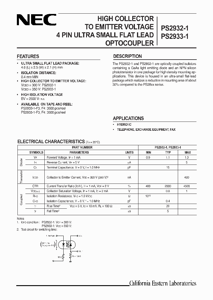 PS2932-1_446640.PDF Datasheet