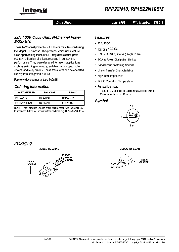 RFP22N10_219562.PDF Datasheet