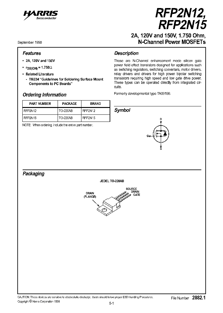 RFP2N15_465598.PDF Datasheet