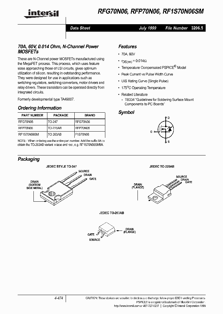 RF1S70N06SM_291767.PDF Datasheet