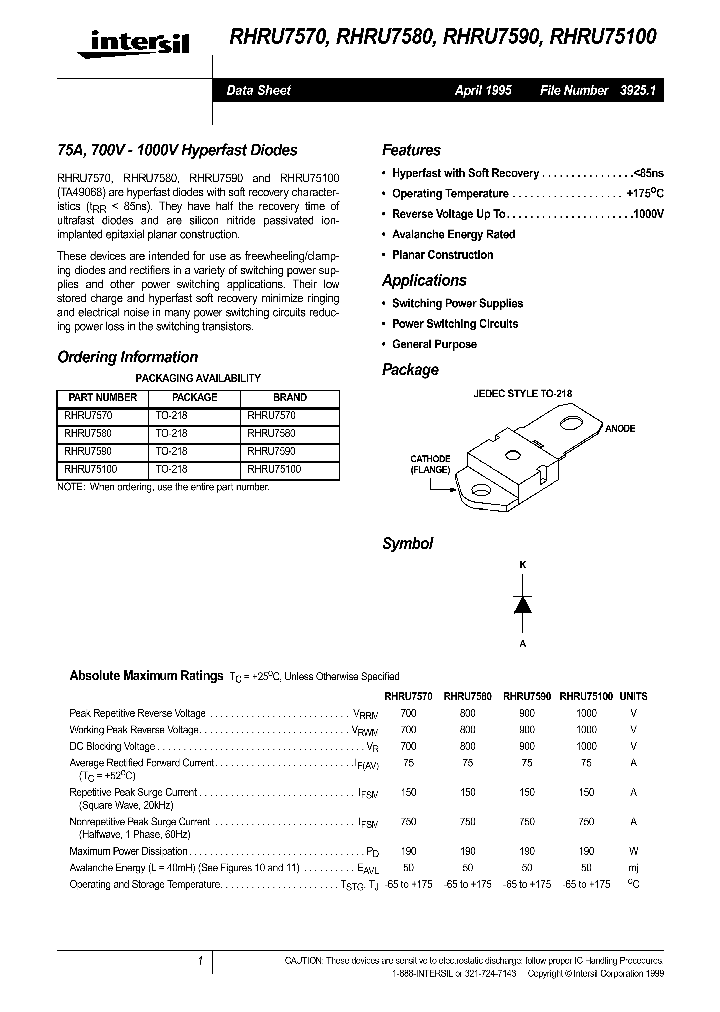 RHRU75100_305697.PDF Datasheet