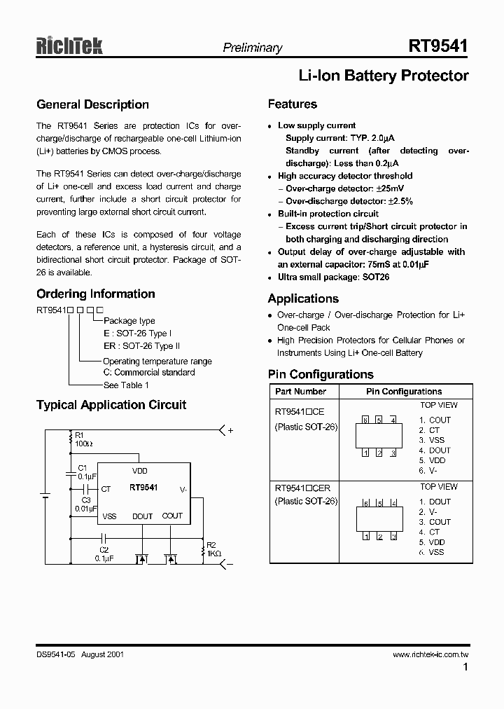 RT9541ACE_411893.PDF Datasheet