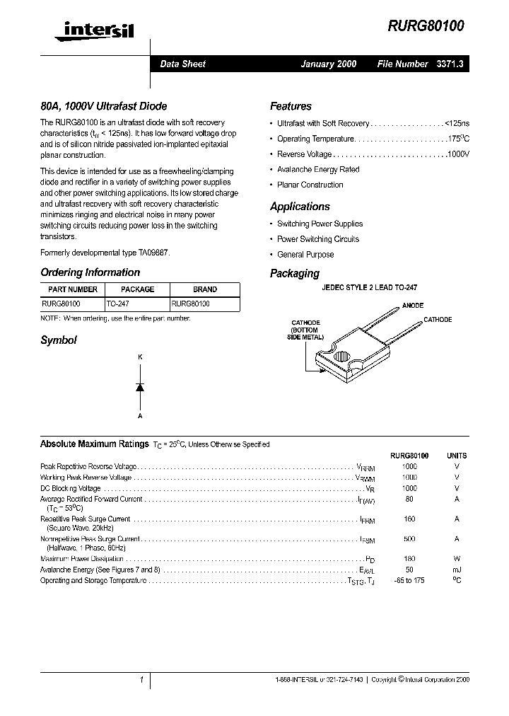 RURG80100_291912.PDF Datasheet
