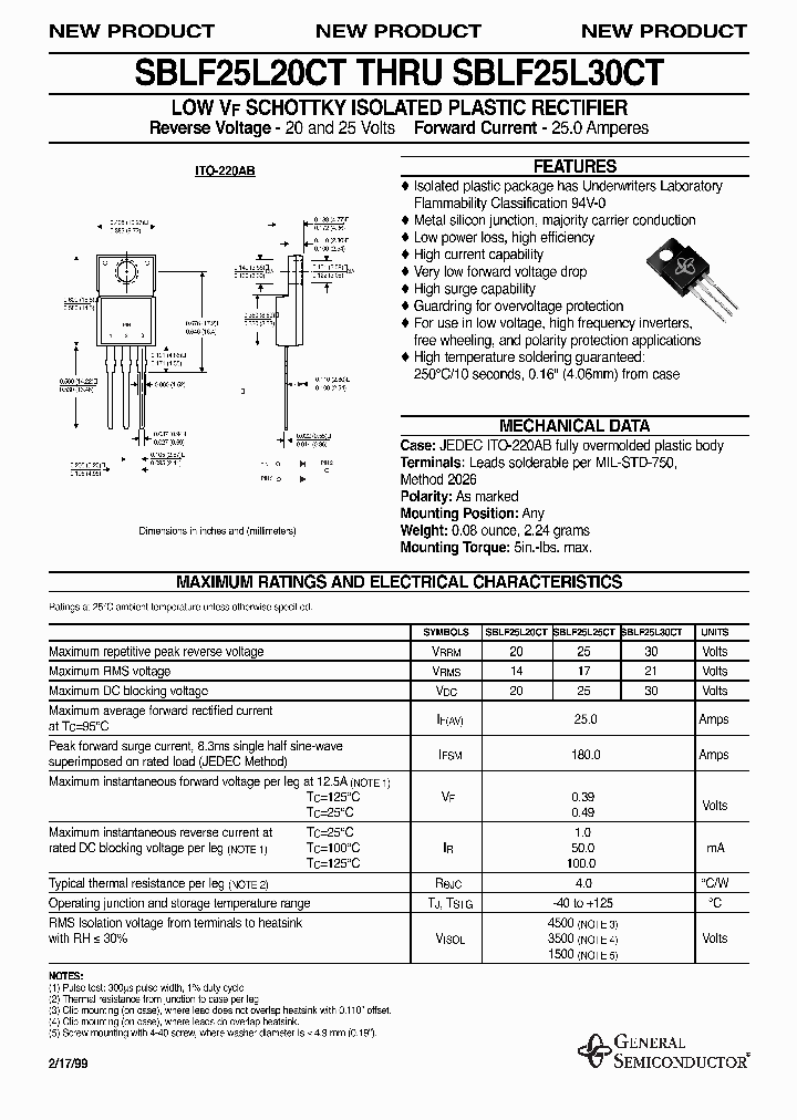 SBLF25L30CT_192218.PDF Datasheet