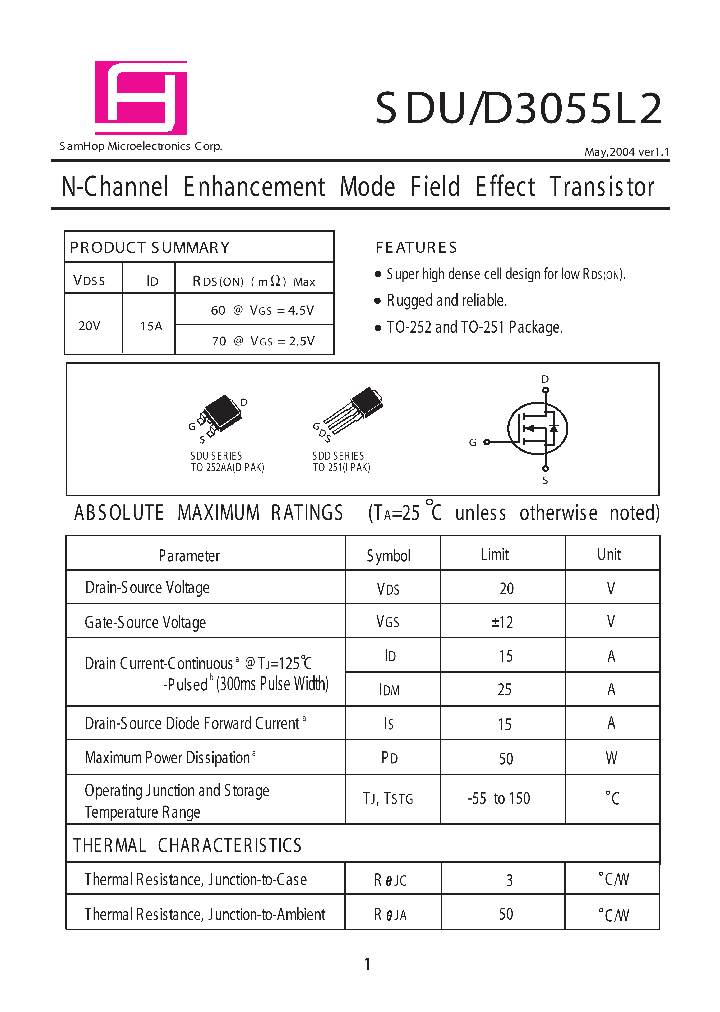 SDU3055L2_484137.PDF Datasheet