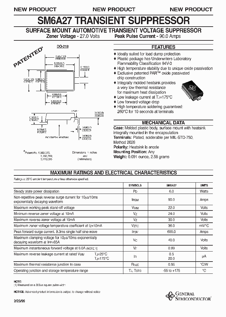 SM6A27_471879.PDF Datasheet