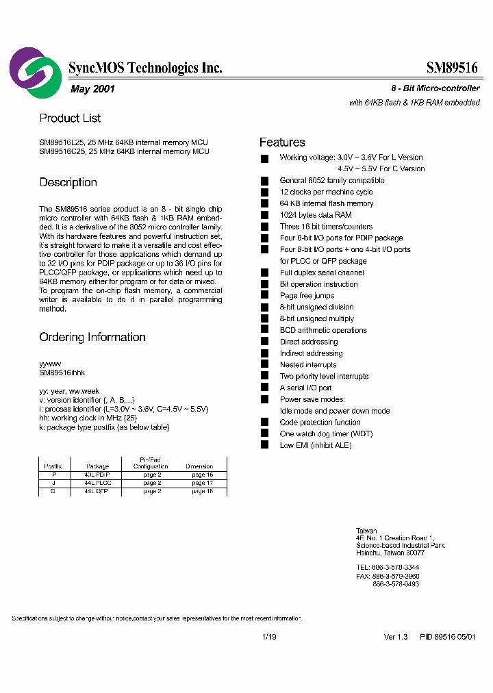 SM89516_439772.PDF Datasheet