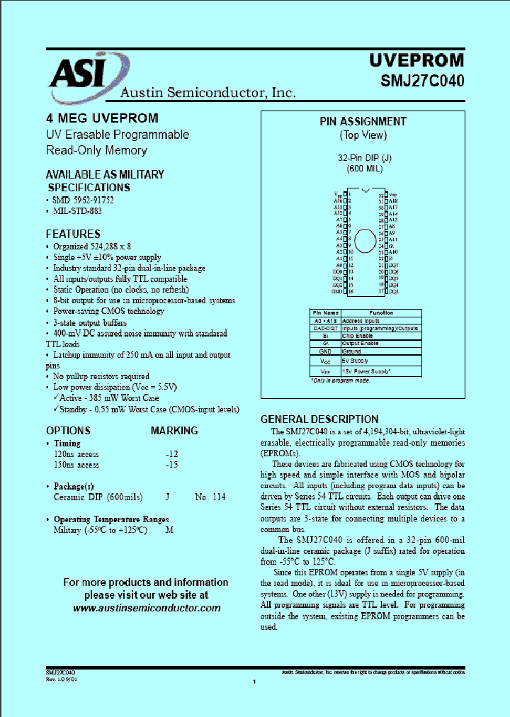 SMJ27C040_442080.PDF Datasheet