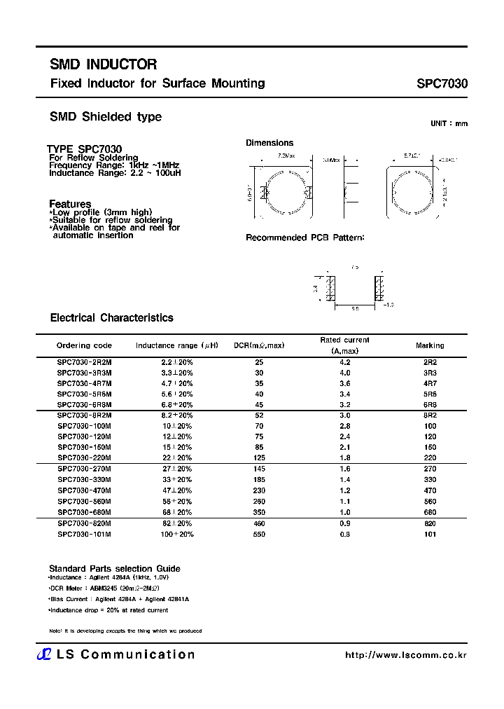 SPC7030_453489.PDF Datasheet