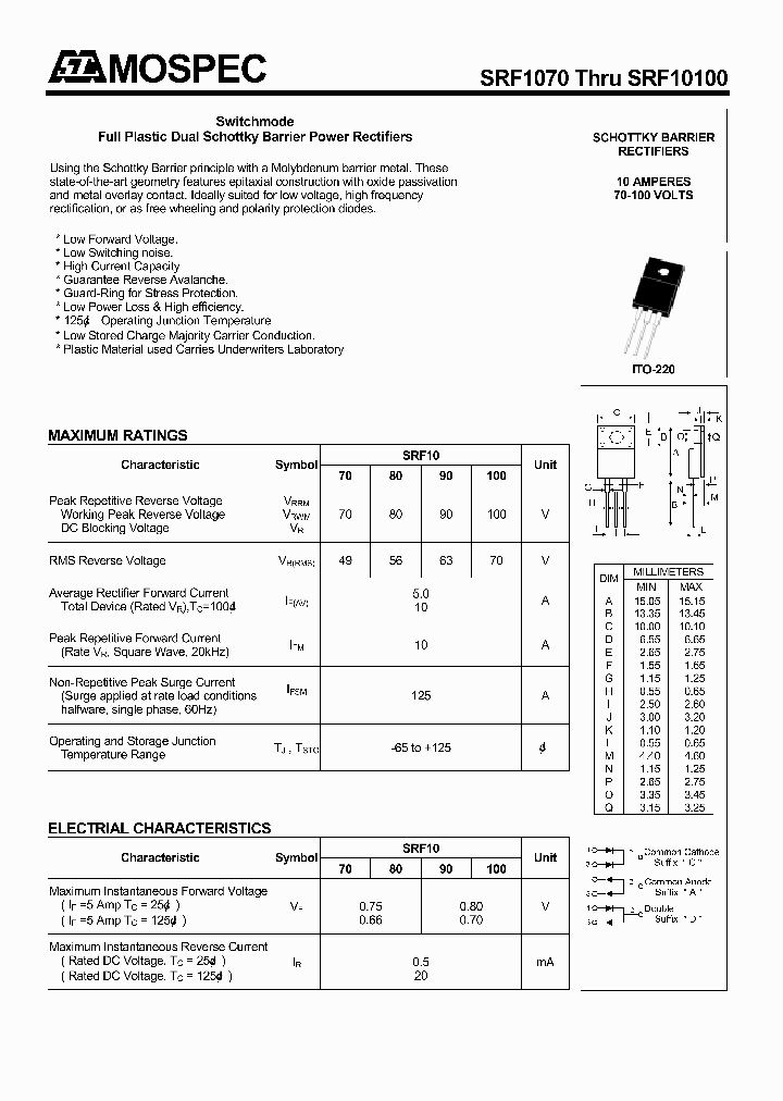 SRF10100_440585.PDF Datasheet