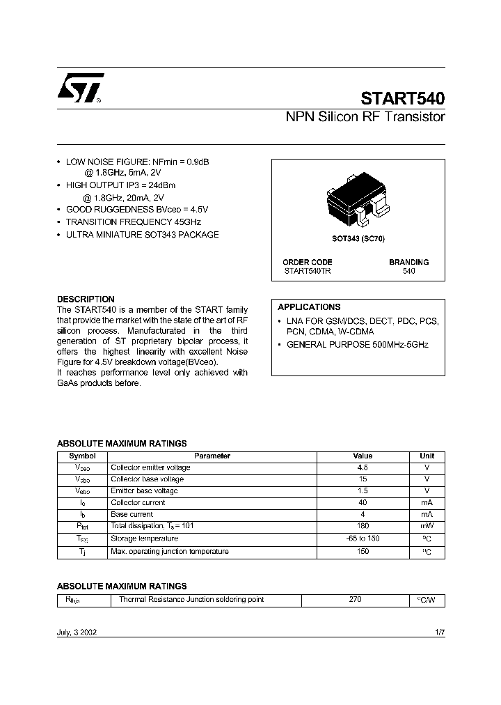 START540_459424.PDF Datasheet