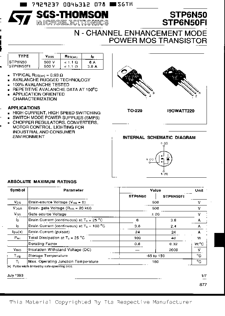 STP6N50_459533.PDF Datasheet