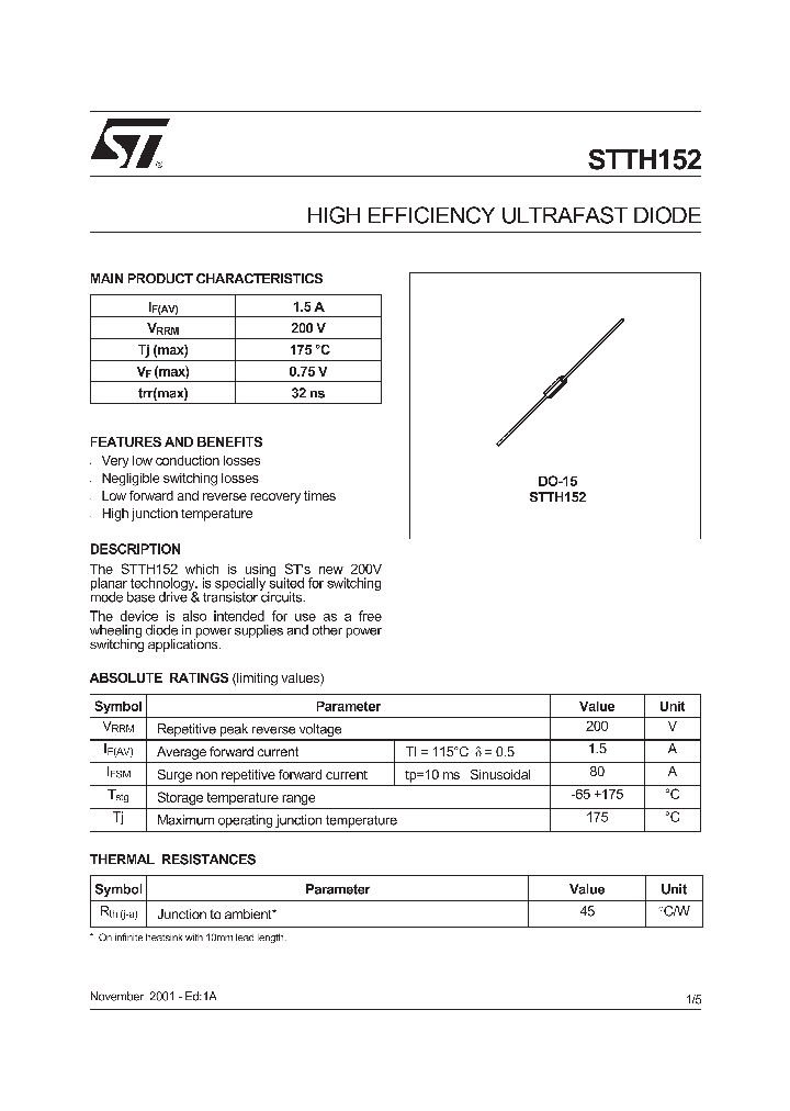 STTH152_461017.PDF Datasheet