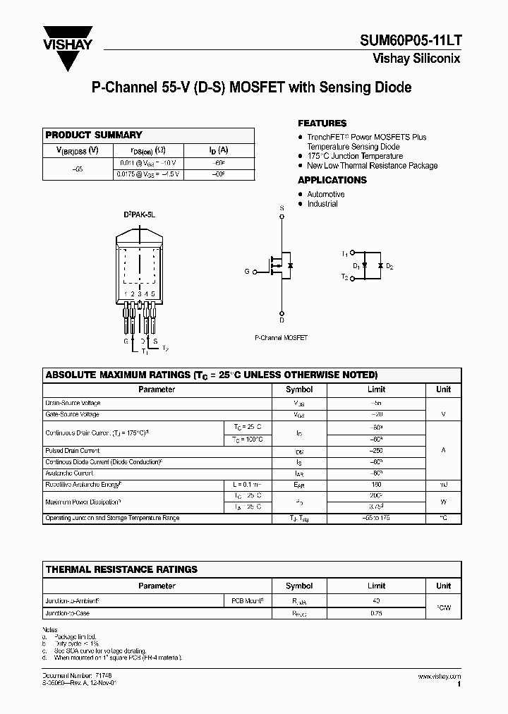 SUM60P05-11LT_454098.PDF Datasheet