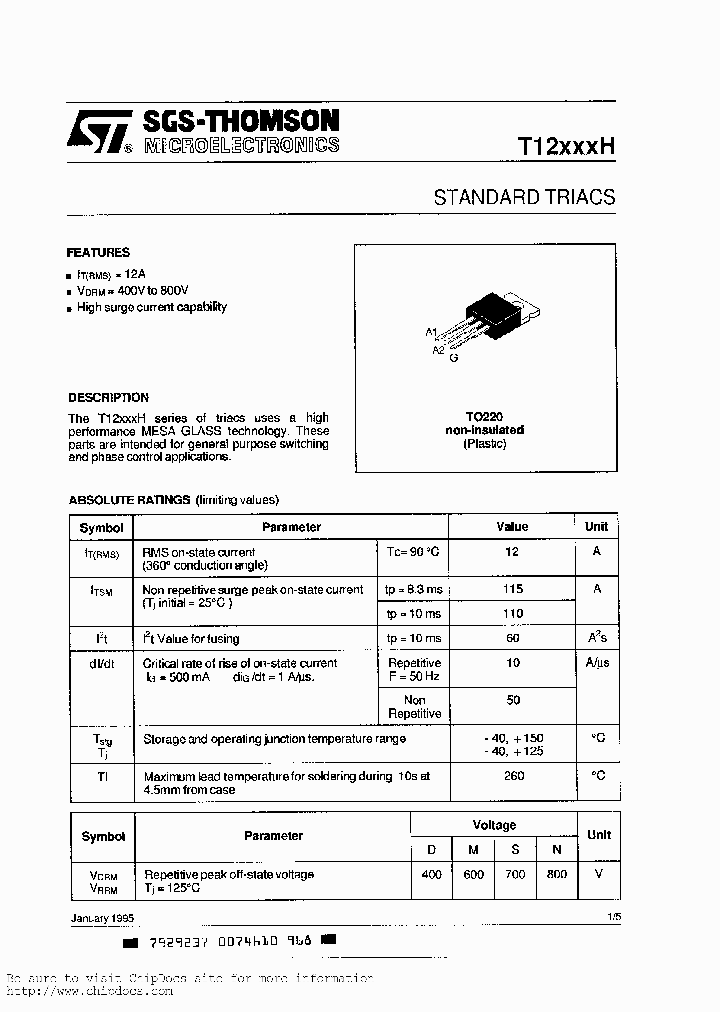T1212MH_484989.PDF Datasheet