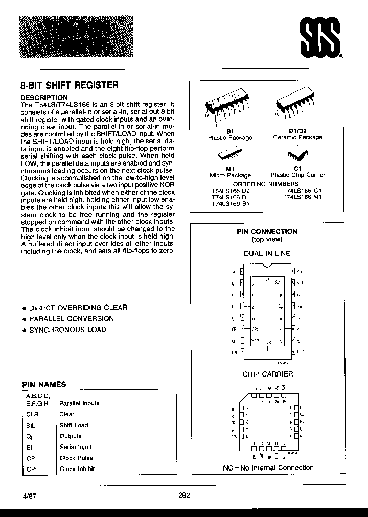 T54LS166_464807.PDF Datasheet