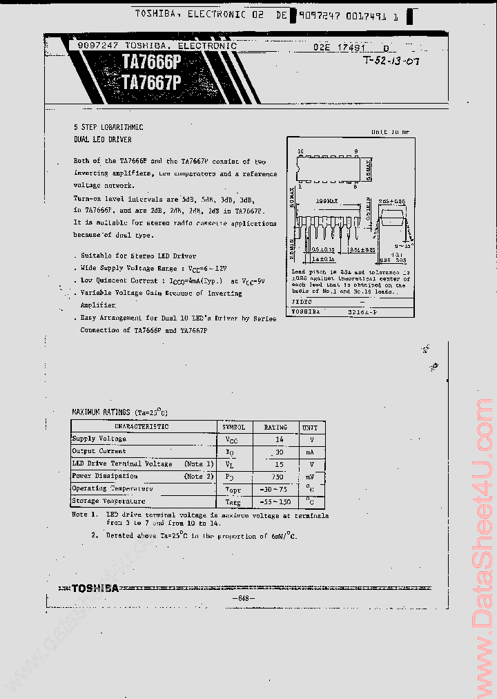 TA7666P_409923.PDF Datasheet