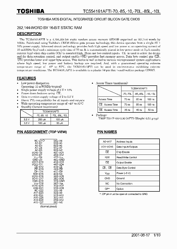 TC554161AFTI-70_36775.PDF Datasheet