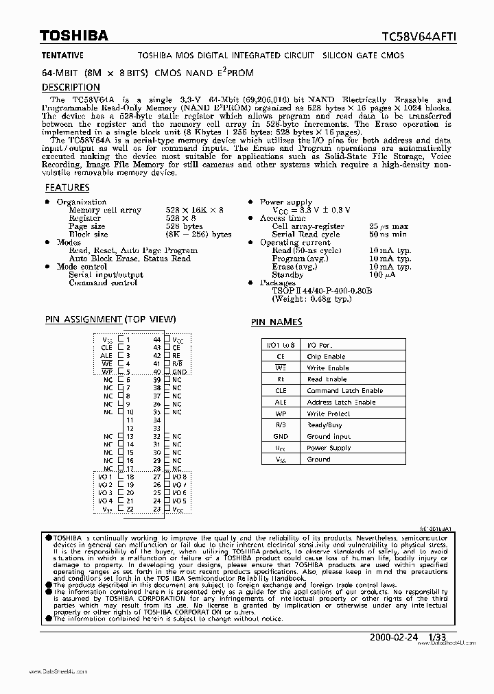 TC58V64AFTI_471122.PDF Datasheet