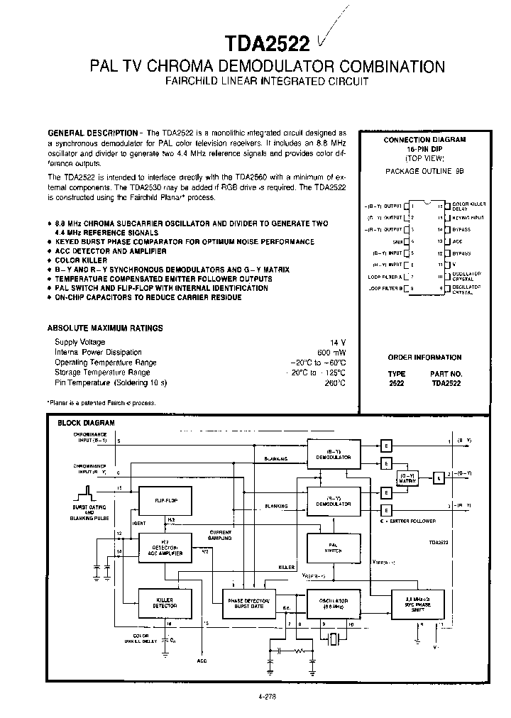 TDA2522_447128.PDF Datasheet