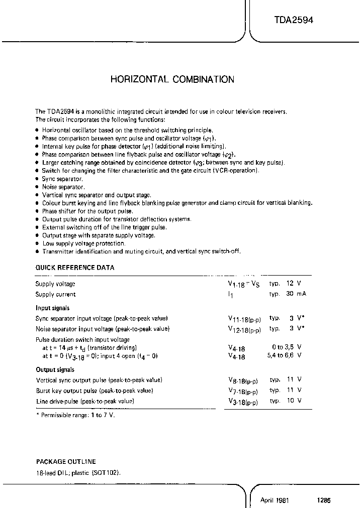 TDA2594_463980.PDF Datasheet
