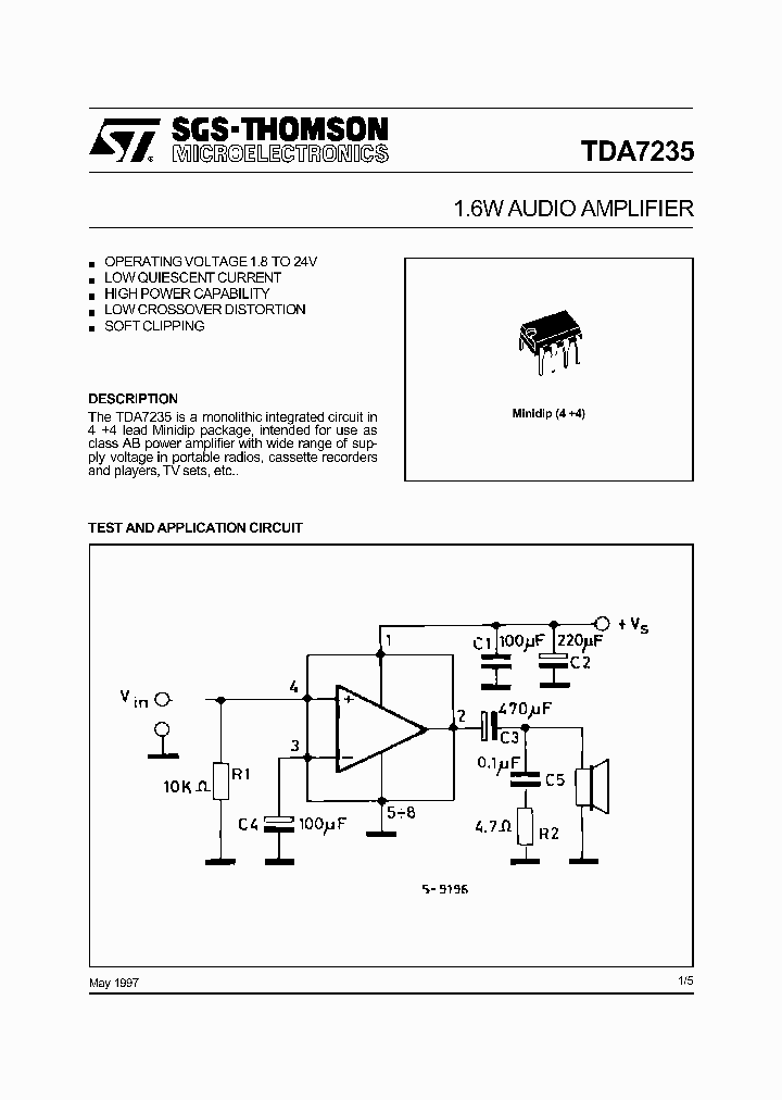 TDA7235_440653.PDF Datasheet