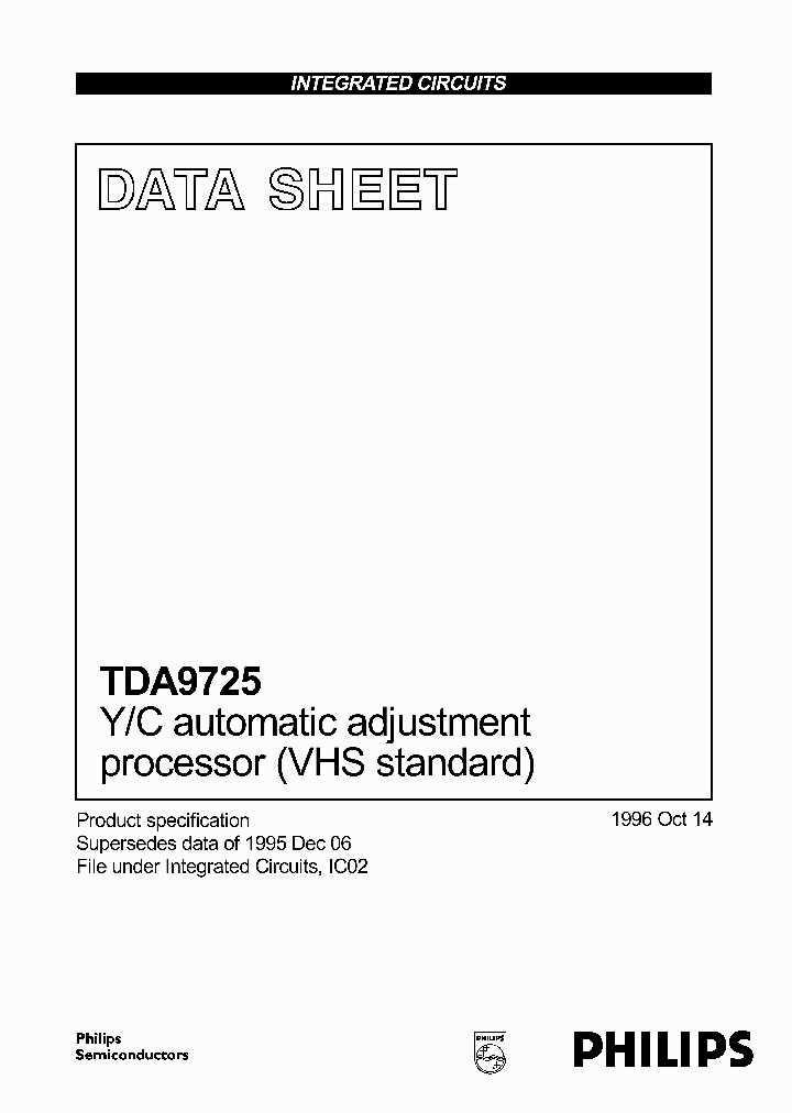 TDA9725_485319.PDF Datasheet