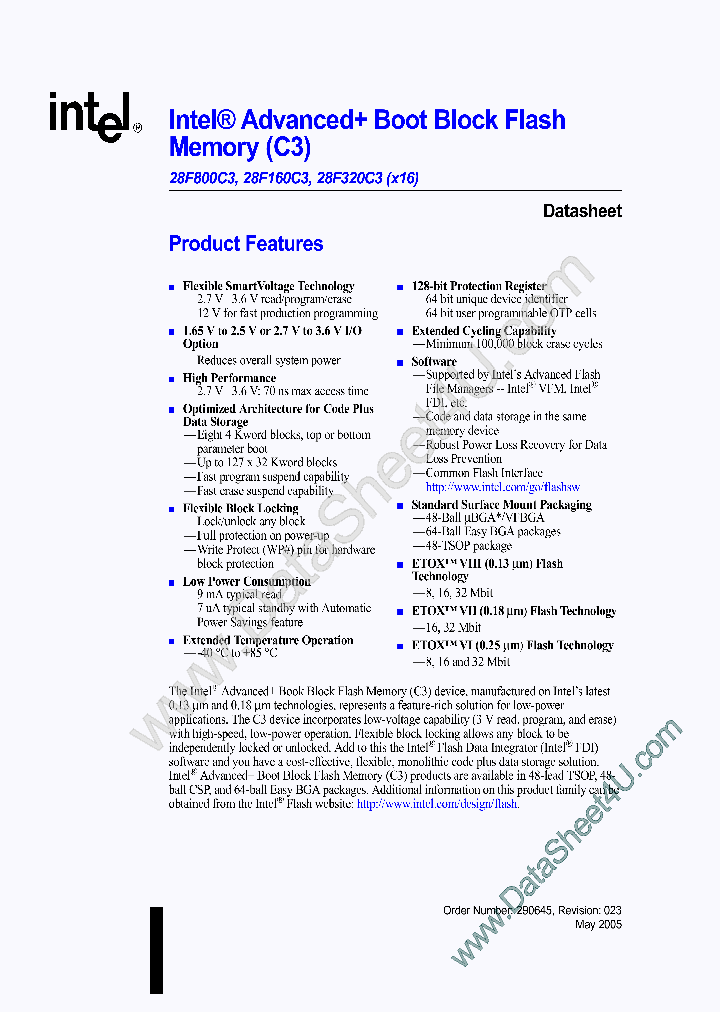 TE28F160C3BD70_480031.PDF Datasheet