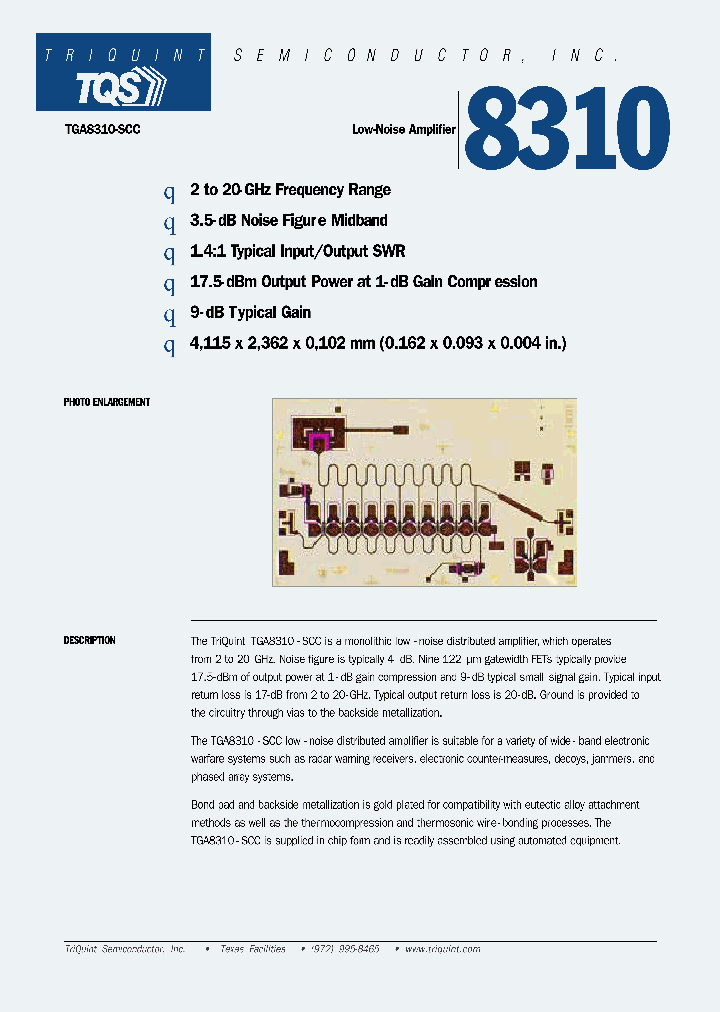 TGA8310_449997.PDF Datasheet
