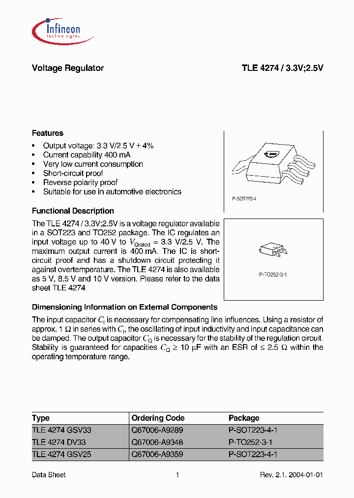 TLE4274GSV33_472358.PDF Datasheet