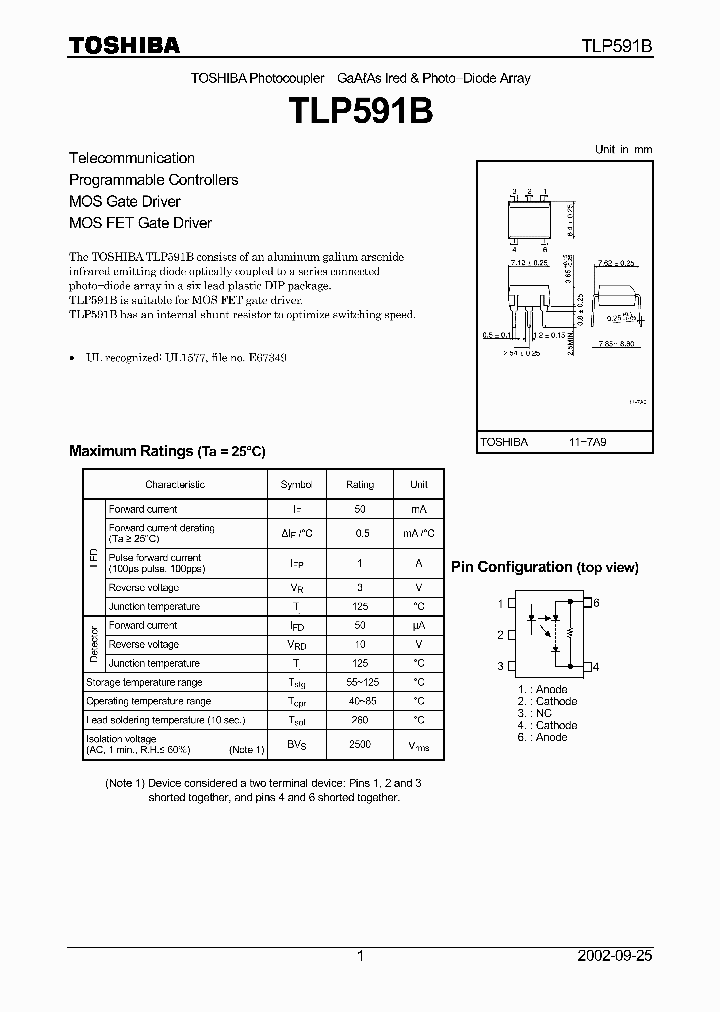 TLP591B_436898.PDF Datasheet