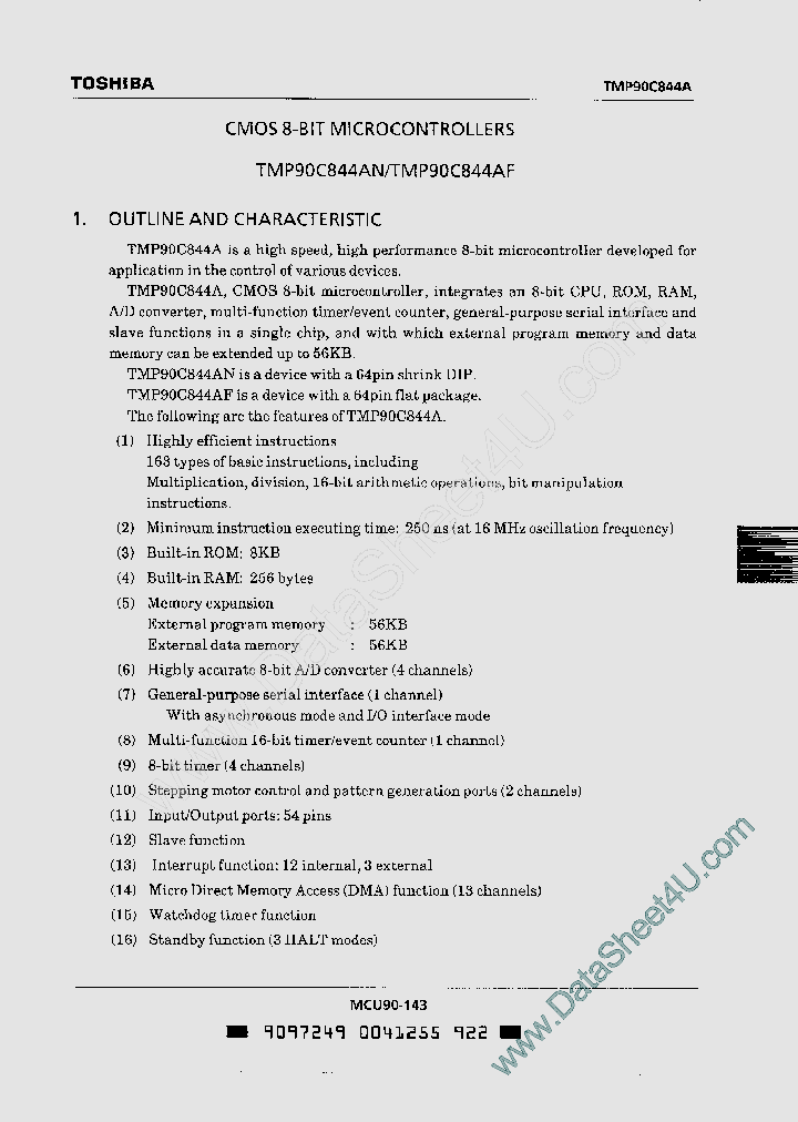 TMP90C844A_463374.PDF Datasheet