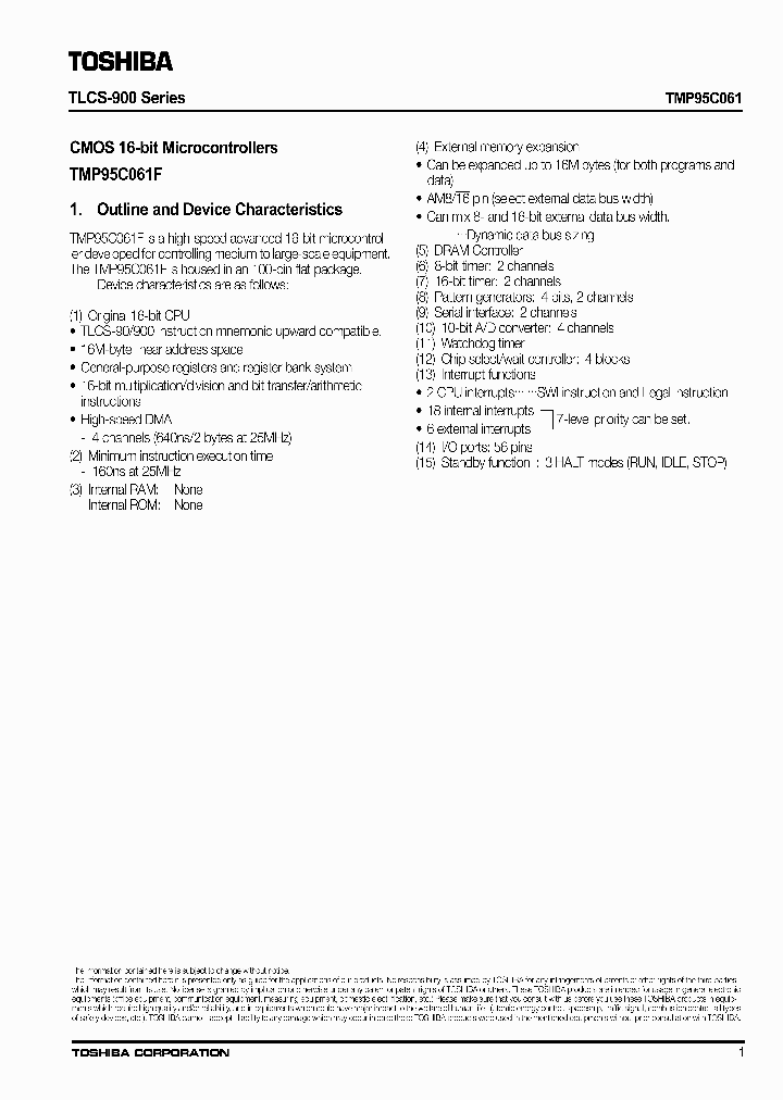 TMP95C061_455193.PDF Datasheet