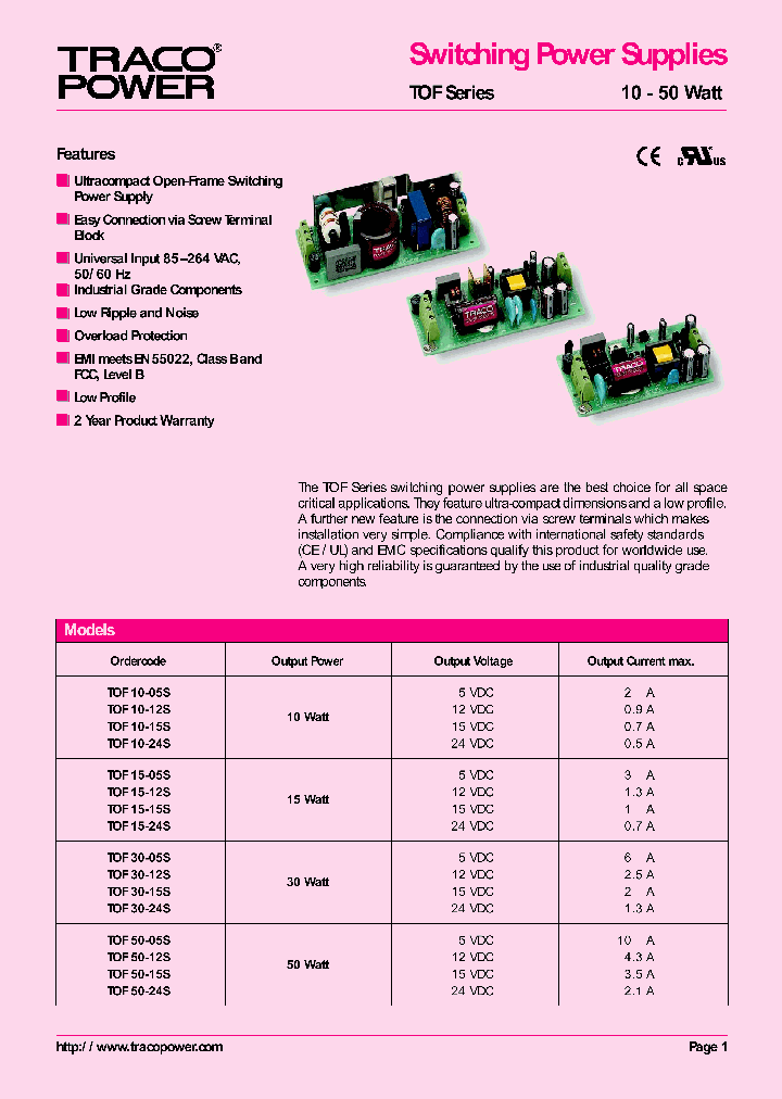 TOF30-05S_439974.PDF Datasheet