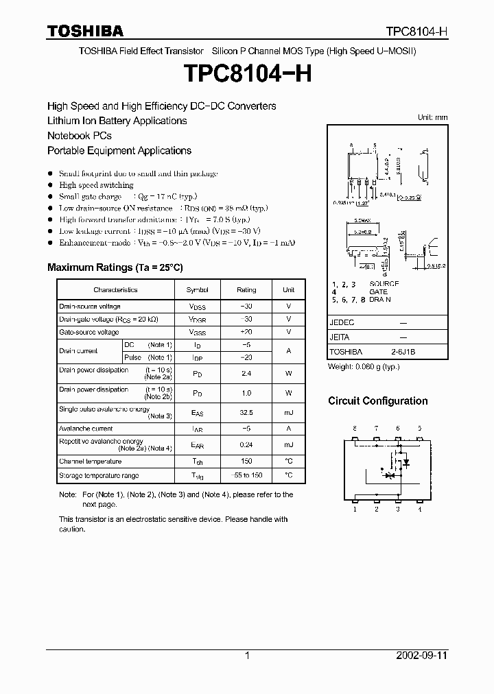 TPC8104-H_447983.PDF Datasheet