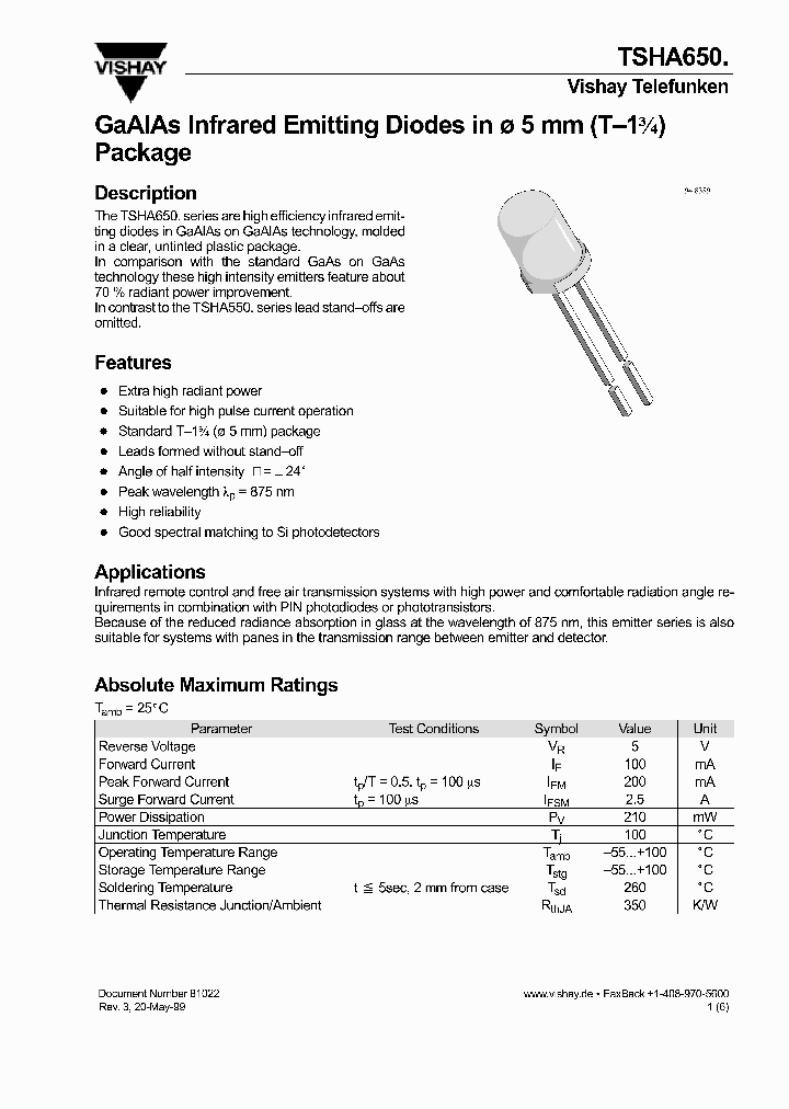 TSHA650_470611.PDF Datasheet