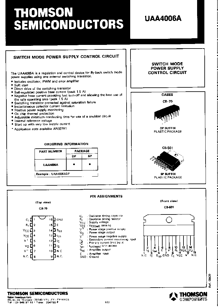 UAA4006A_443427.PDF Datasheet