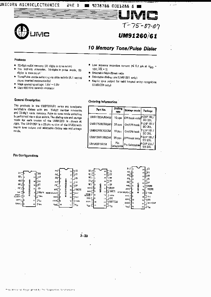 UM91261_446110.PDF Datasheet