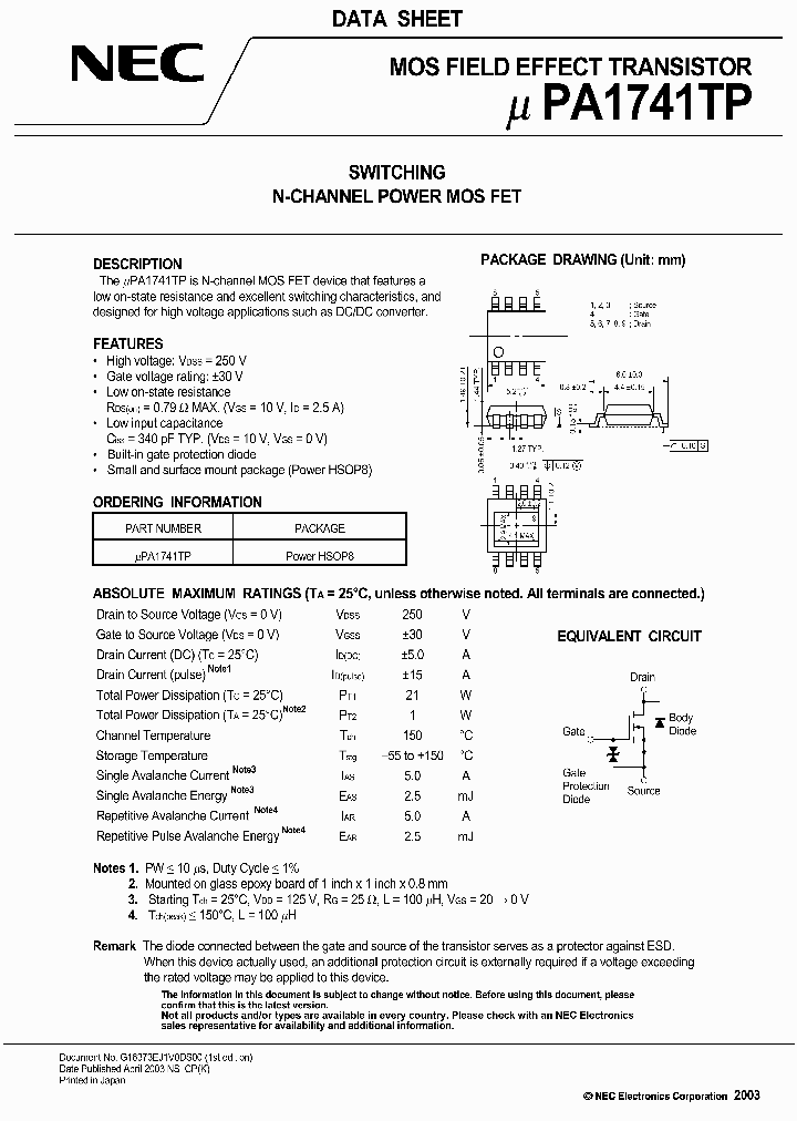 UPA1741TP_449751.PDF Datasheet