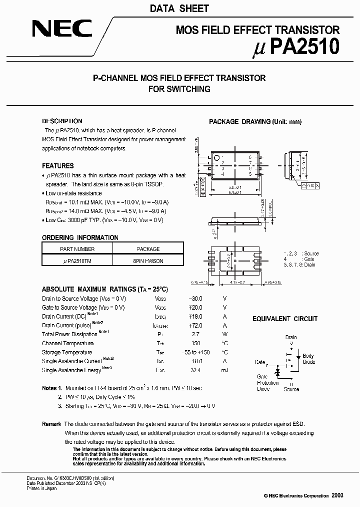 UPA2510_439874.PDF Datasheet