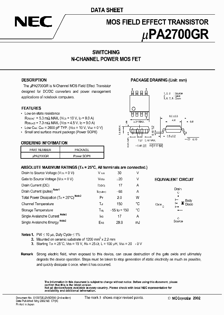 UPA2700GR_439876.PDF Datasheet